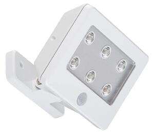 BRILONER LED venkovní svítidlo s čidlem 12 cm 6x0,06W 7lm bílé BRI 2276-066