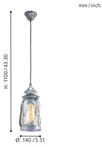 Eglo 49214 - Lustr BRADFORD 1xE27/60W/230V