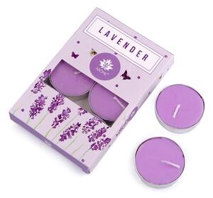 Vonná čajová svíčka 11 g x 6 kusů - 5 (lavender) fialová