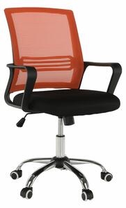 Kancelářská židle TEMPO KONDELA APOLO NEW černo-oranžová