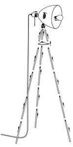 Eglo 49342 - Stojací lampa DUNDEE 1xE27/60W/230V