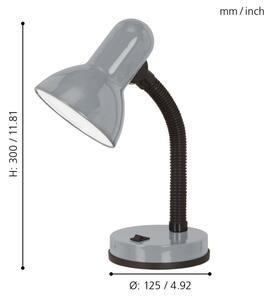 Eglo 90977 - Stolní lampa BASIC 1 1xE27/40W/230V