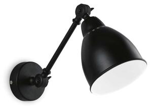 Ideal Lux - Nástěnná lampa NEWTON 1xE27/42W/230V černá