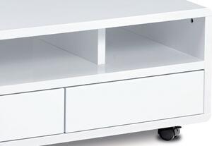 Konferenční stolek 100x60x41, bílý vysoký lesk, AHG-620 WT