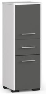 Koupelnová skříňka FIN 30 2D 1SZ 85 cm bílá/šedá