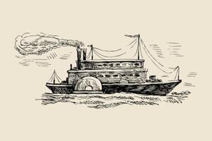Samolepící tapeta velkolepá loď v retro provedení - 300x200 cm