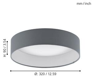 Eglo 93395 - LED stropní svítidlo PALOMARO LED/12W/230V