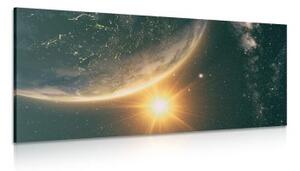 Obraz pohled na slunce z vesmíru - 100x50 cm