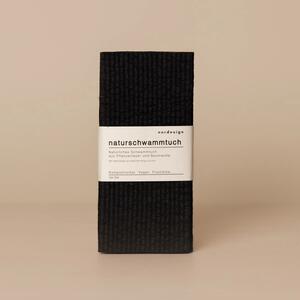 Nordesign Přírodní houbová utěrka Black - 2 ks NRD101