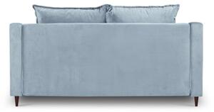 Světle modrá sametová pohovka Mazzini Sofas Freesia, 150 cm