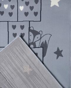 Dětský šedý koberec Hanse Home Adventures Jump, 100 x 250 cm
