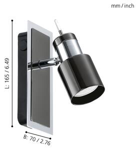 Eglo 30832 - LED bodové svítidlo DAVIDA 1 1xGU10/5W/230V černá