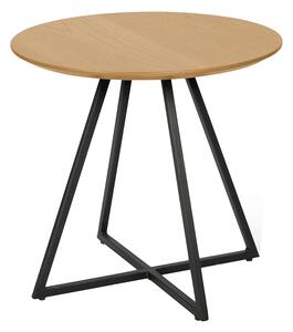 Příruční stolek, dub / černá, DELIK