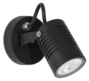 NOVA LUCE venkovní nástěnné svítidlo FEND černý hliník a sklo LED 10W 3000K 100-240V 24st. IP65 9971452