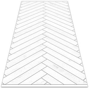 Venkovní zahradní koberec bílé tabule