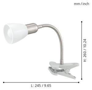 Eglo 92932 - LED Lampa s klipem DAKAR 3 1xE14/4W/230V