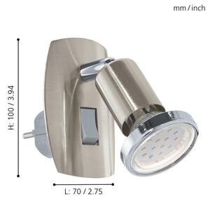 Eglo 92924 - LED svítidlo do zásuvky MINI 4 1xGU10-LED/3W/230V