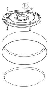 Eglo 93949 - LED stropní svítidlo PALOMARO LED/12W/230V