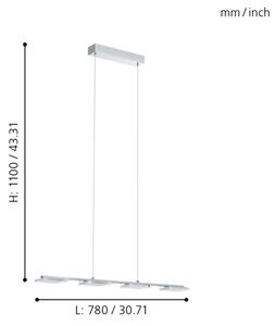 Eglo 94244 - LED závěsné svítidlo CARTAMA 4xLED/4,5W/230V