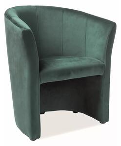 Křeslo TM-1 velvet, zelená
