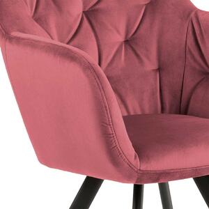 ACTONA Židle s opěrkou Lola růžová 81,5 × 57,5 × 61,5 cm