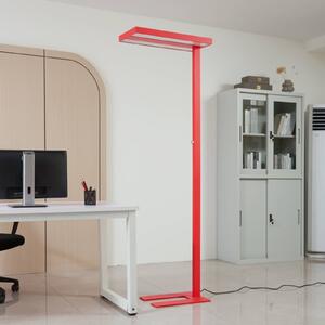 Stojací lampa Arcchio LED Logan Basic, červená, 6 000 lm, stmívatelná