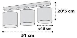 Dalber D-41413S - Dětské stropní svítidlo CLOUDS 3xE27/60W/230V