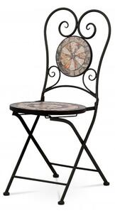Zahradní židle, keramická mozaika. JF2226
