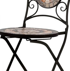 Zahradní židle, keramická mozaika. JF2226