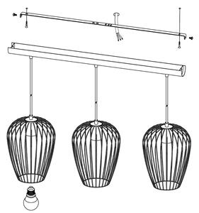 Eglo 49478 - Lustr NEWTOWN 3xE27/60W/230V