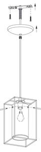 Eglo 94377 - Lustr LONCINO 1 1xE27/60W/230V