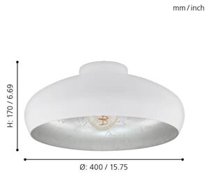 Eglo 94548 - Stropní svítidlo MOGANO 1xE27/60W/230V