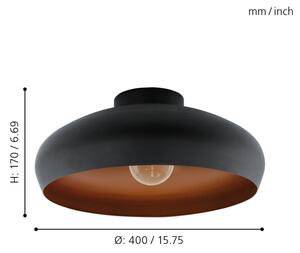 Eglo 94547 - Stropní svítidlo MOGANO 1xE27/60W/230V