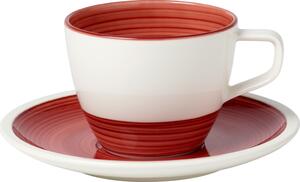 Villeroy&Boch Villeroy & Boch Manufacture Rouge kávový šálek s podšálekem, 16cm