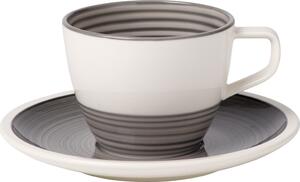 Villeroy&Boch Villeroy & Boch Manufacture Gris kávový šálek s podšálkem 0,25l/Ø16cm