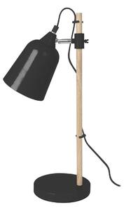 LEITMOTIV Stolní lampa Wood like černá 48,5 cm