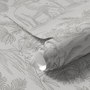 Tapety Jednobarevní sloni a džungle v grafickém stylu, Tapety orientální, a00410 : uwalls.cz