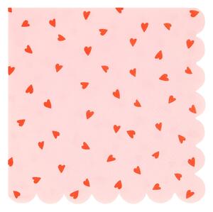 Papírové ubrousky Heart pattern – 16 ks