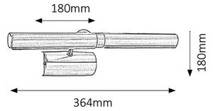 Brilagi - Obrazové svítidlo DANAE 2xE14/40W/230V černá