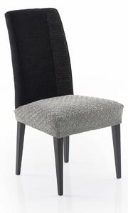 Potah elastický na sedák židle, MARTIN, světle šedý, komplet 2 ks