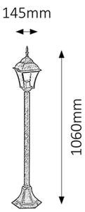 Rabalux 8400 - Venkovní lampa TOSCANA 1xE27/60W/230V IP44