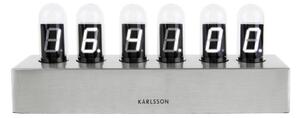 KARLSSON Stolní hodiny Cathode Brushed 28 x 11 cm