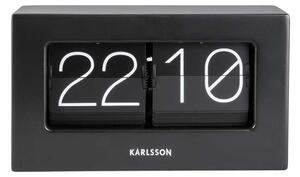 KARLSSON Stolní hodiny Boxed Flip černé 20,5 x 11,5 cm