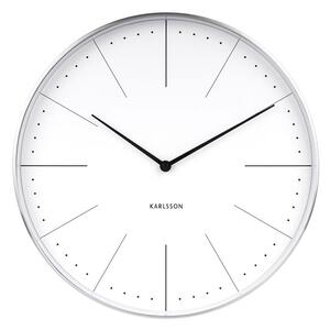 KARLSSON Nástěnné hodiny Normann bílé 37,5 x 37,5 cm