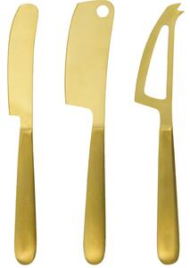 Set nerezových nožů na sýry Golden – 3 ks