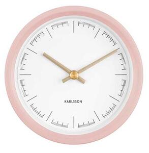 KARLSSON Nástěnné hodiny Dense růžové 12,5 x 12,5 cm
