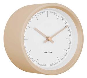 KARLSSON Nástěnné hodiny Dense hnědé 12,5 x 12,5 cm