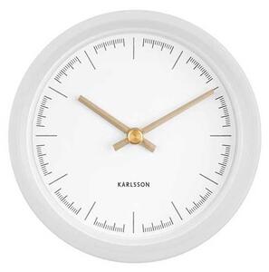 KARLSSON Nástěnné hodiny Dense bílé 12,5 x 12,5 cm