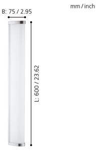 Eglo 94713 - LED koupelnové svítidlo GITA 2 LED/16W/230V IP44