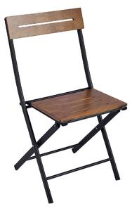 Sada zahradního stolu a židlí (3 kusy) Bonita (ořech + černá). 1083038